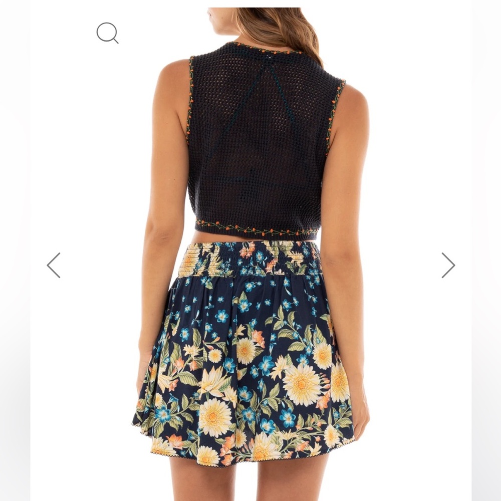 NWT Aguabendita Jardim  Brit Crop Top - Picture 3 of 8
